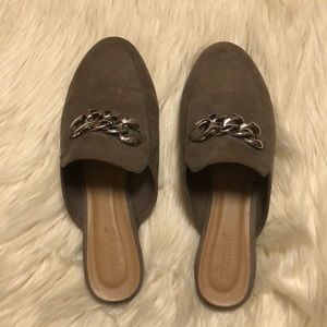 Faux Suede Mules!
